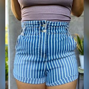 High-Rise Jean Shorts
